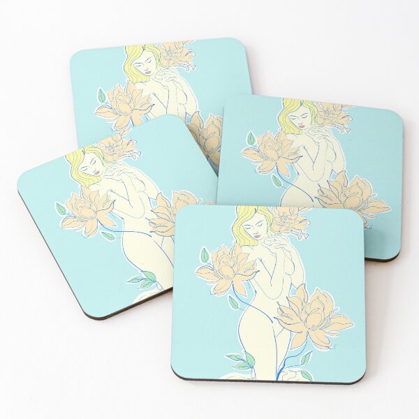 Item preview, Soft Pastel Virgo Line Arts ( Minimalist Flower Lady ) designed and sold by WULFLAND ARTS.