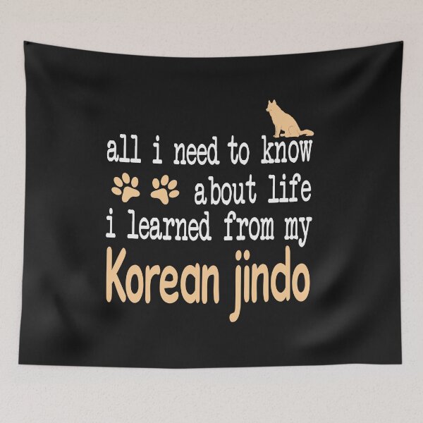 Item preview, All I Need To Know About Life I Learned From My Korean Jindo  designed and sold by LoomLight.
