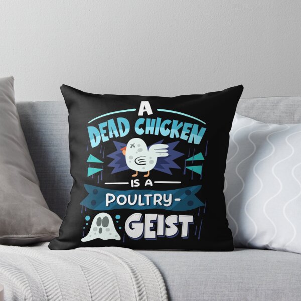 Item preview, A Dead Chicken Is A Poultry Geist - Ghost Pun designed and sold by anziehend.