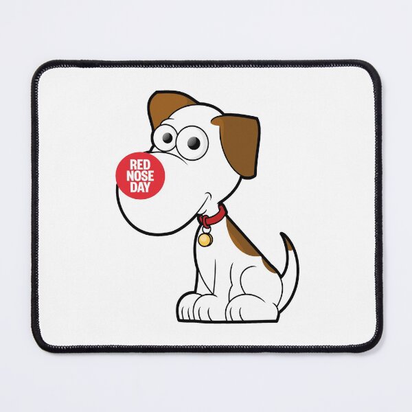Item preview, Red Nose Day Happy Dog designed and sold by WearWolfDesigns.