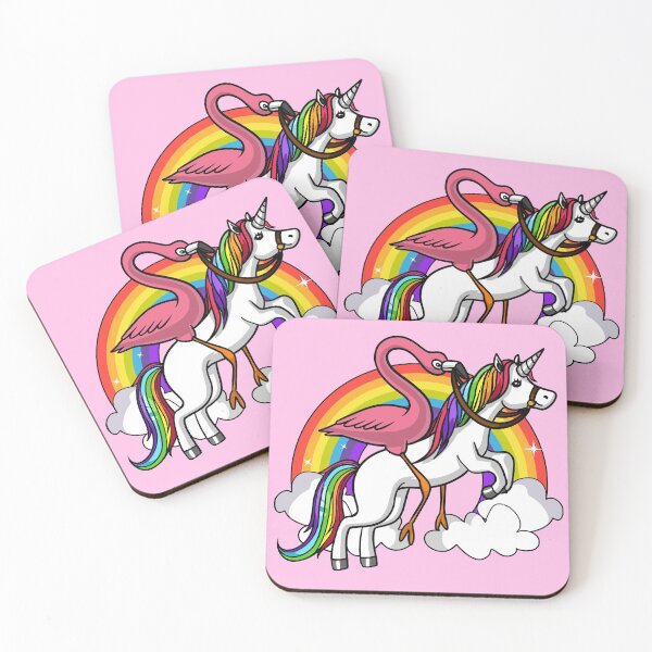Item preview, Flamingo Bird Riding Unicorn  designed and sold by underheaven.