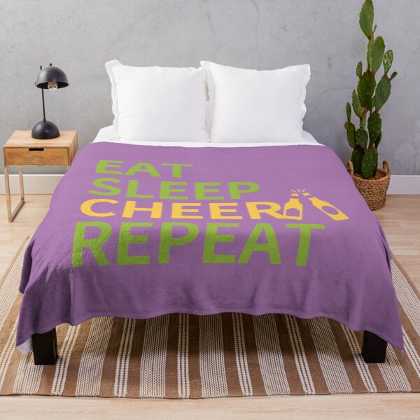 Item preview, EAT SLEEP CHEER REPEAT - with two bottles of beer designed and sold by dkdk-kdk.