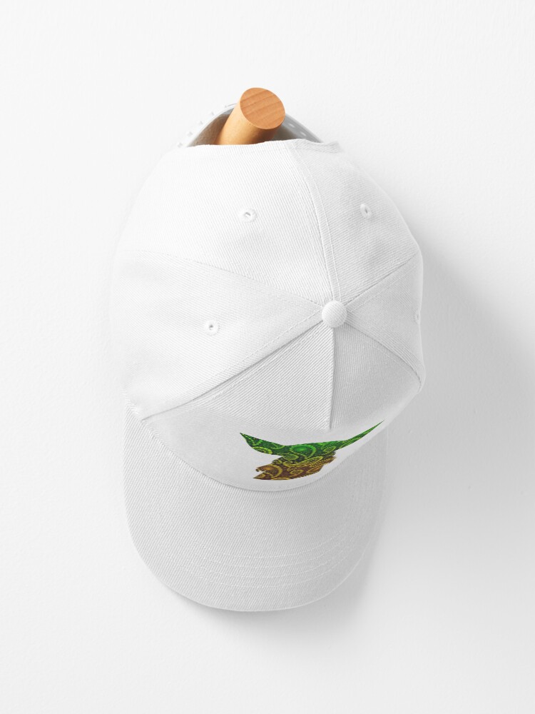 Alternate view of Teardrop Mandala Silhouette - Alien Forest - White Background Cap