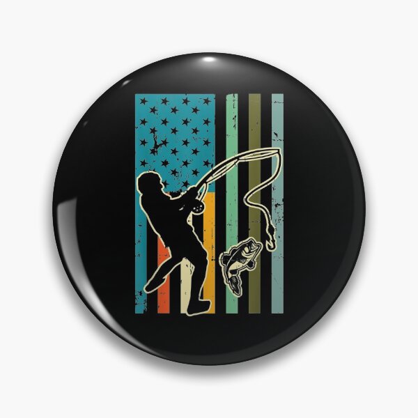 Item preview,  Bass Retro American Flag Fishing Vintage Fish designed and sold by ritaz78.