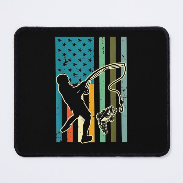 Item preview, Bass Retro American Flag Fishing Vintage Fish designed and sold by ritaz78.
