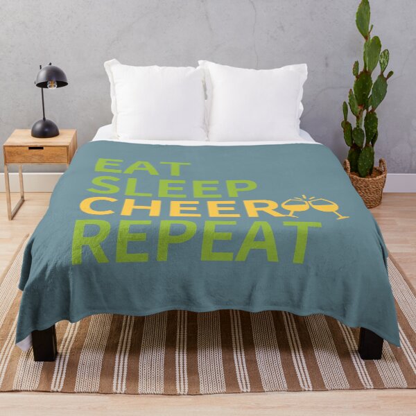 Item preview, EAT SLEEP CHEER REPEAT - with two glasses of wine designed and sold by dkdk-kdk.