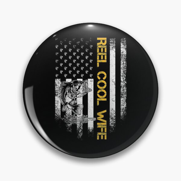 Item preview,  Vintage American Flag Reel Cool Wife Fish Fishing designed and sold by ritaz78.