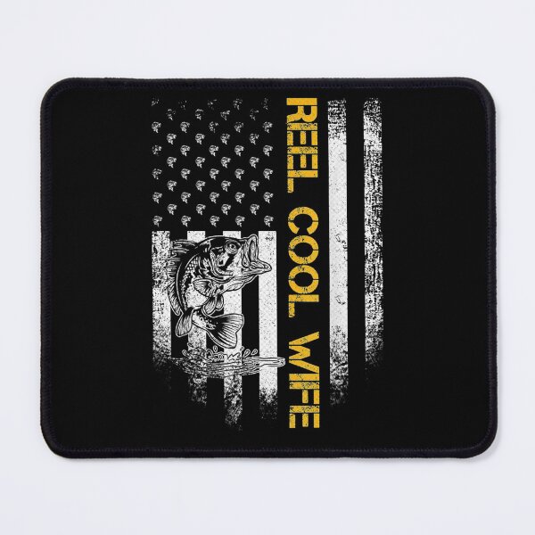 Item preview, Vintage American Flag Reel Cool Wife Fish Fishing designed and sold by ritaz78.