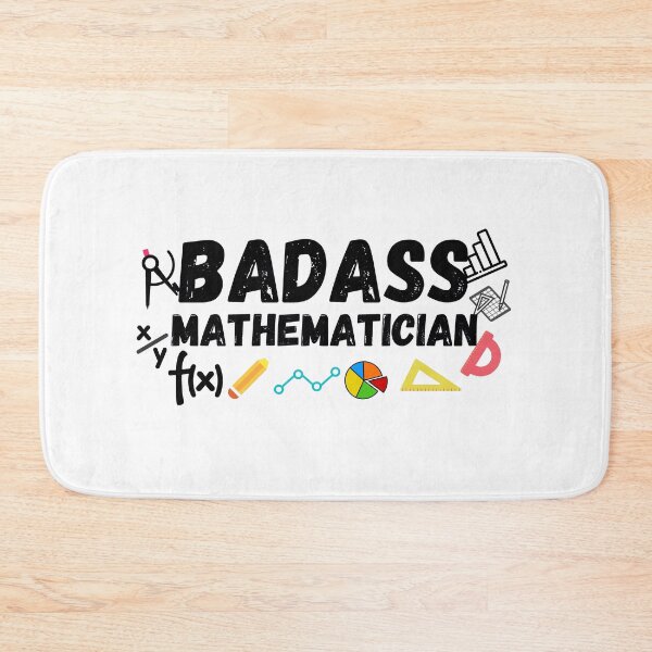 Item preview, badass mathematician. funny math gift designed and sold by ronaldsonou.