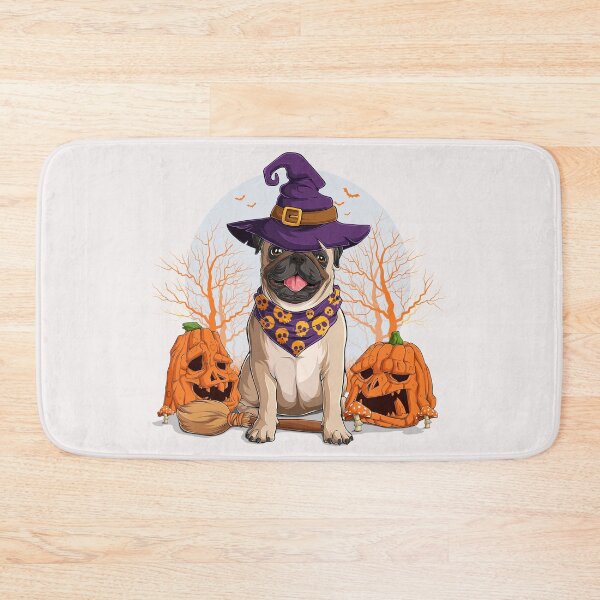 Item preview, Funny Pitbull Witch Hat Dog Happy Halloween designed and sold by Sunday-Chaos.