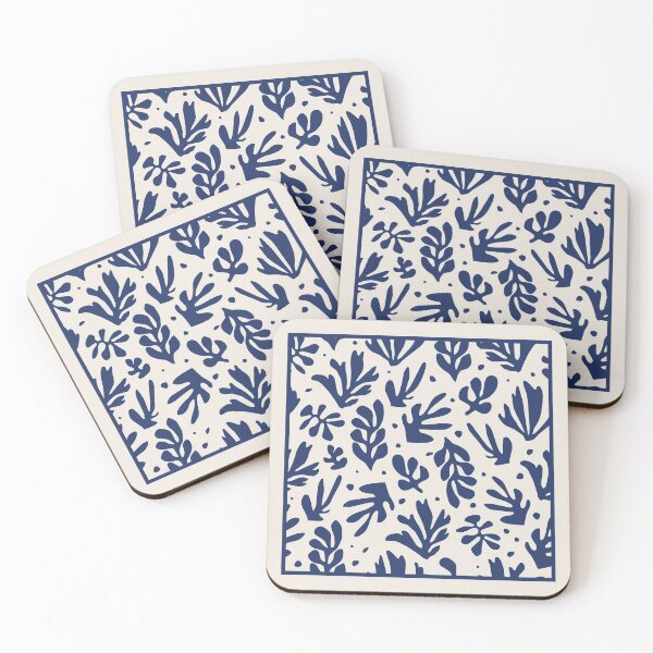 Artikelvorschau, Henri Matisse Cutout Flowers, Papier Decoupes Art dark blue, Matisse Cutout's flower entworfen und verkauft von re-make-.