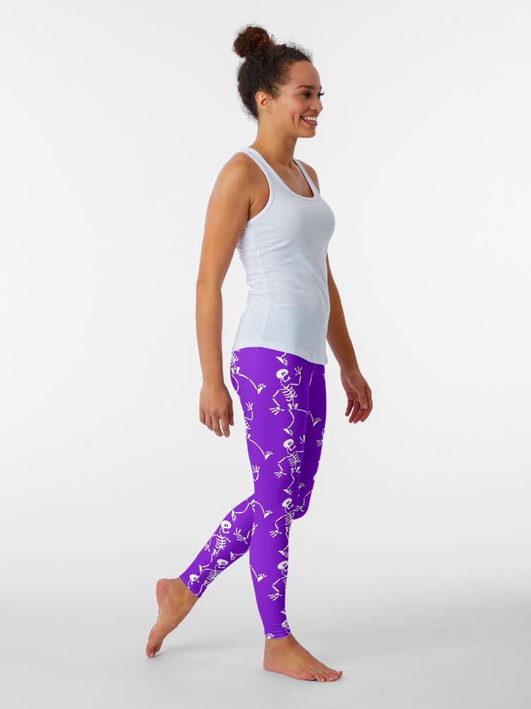 Alternate view of Frightened Skeleton Leggings