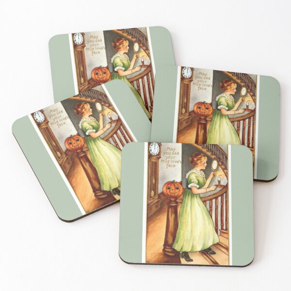 Item preview, Vintage Victorian Lady Halloween Night Illustration  designed and sold by Bellathewilde.