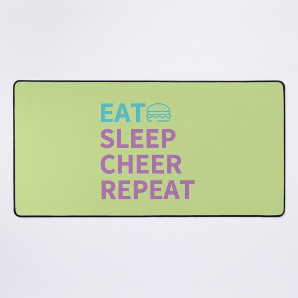 Item preview, EAT SLEEP CHEER REPEAT - with a burger designed and sold by dkdk-kdk.
