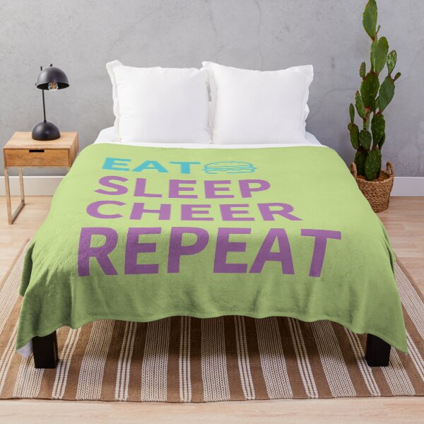 Item preview, EAT SLEEP CHEER REPEAT - with a burger designed and sold by dkdk-kdk.