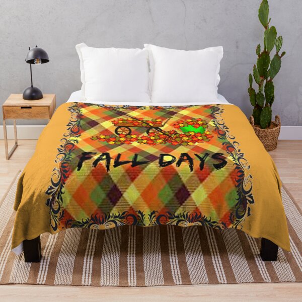 Item preview, Fall Days, Buffalo Plaid Thanksgiving Autumn Design, Buffalo Plaid Thanksgiving Autumn Design ,Thankful Grateful Blessed, Gobble Me Turkey Day designed and sold by Adri Barnard.