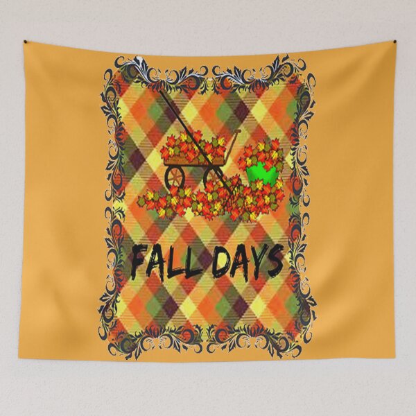 Item preview, Fall Days, Buffalo Plaid Thanksgiving Autumn Design, Buffalo Plaid Thanksgiving Autumn Design ,Thankful Grateful Blessed, Gobble Me Turkey Day designed and sold by Adri Barnard.