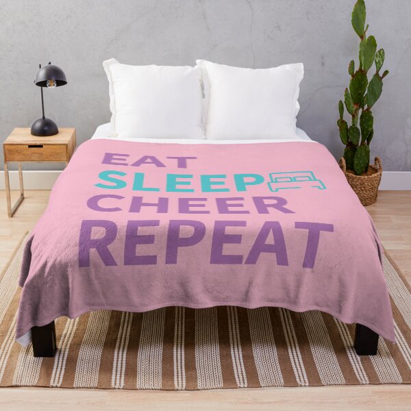 Item preview, EAT SLEEP CHEER REPEAT - with a bed designed and sold by dkdk-kdk.
