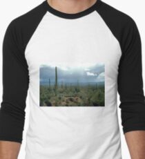 Arizona Desert and Cactuses Men's Baseball ¾ T-Shirt