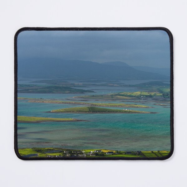 Item preview, Impressive view from top of the mountain Croagh Patrick, nicknamed the Reek in County Mayo after Mweelrea and Nephin, Ireland designed and sold by AlbertMi.