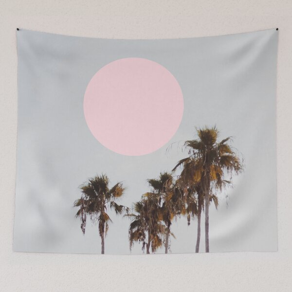 Item preview, 16_Palm trees pink sun designed and sold by ESCAPZ.