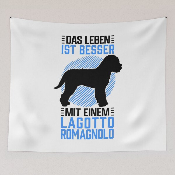 Item preview, Life with Lagotto Romagnolo truffle dog saying designed and sold by madgrfx.