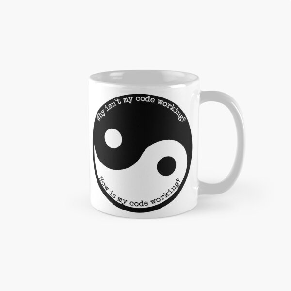 Item preview, Yin and yang of programming and coding  - Funny designed and sold by Programmer's  Life and Humor.