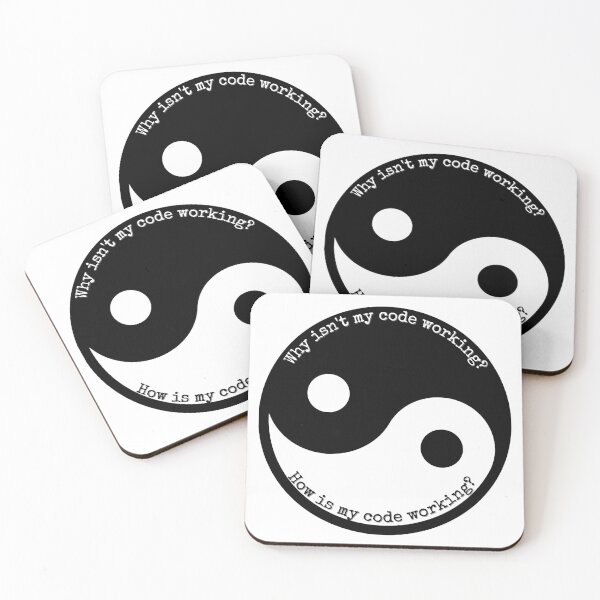 Item preview, Yin and yang of programming and coding  - Funny designed and sold by Programmer's  Life and Humor.