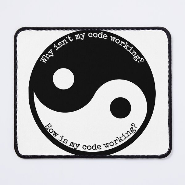 Item preview, Yin and yang of programming and coding  - Funny designed and sold by Programmer's  Life and Humor.