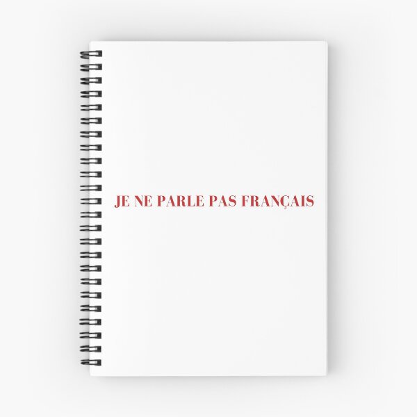 Item preview, Carnelian Red French Typography "Je ne parle pas français" designed and sold by DivineMoonlight.