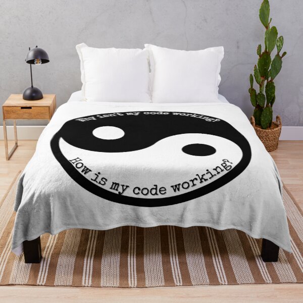 Aperçu de l'œuvre Yin et yang de la programmation et du codage - Drôle créée et vendue par Programmer's  Life and Humor.