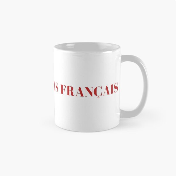 Artikelvorschau, Karneolrote französische Typografie "Je ne parle pas français" entworfen und verkauft von DivineMoonlight.