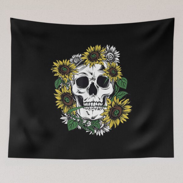 Item preview,  Sunflower Skull Life After Death designed and sold by ritaz78.