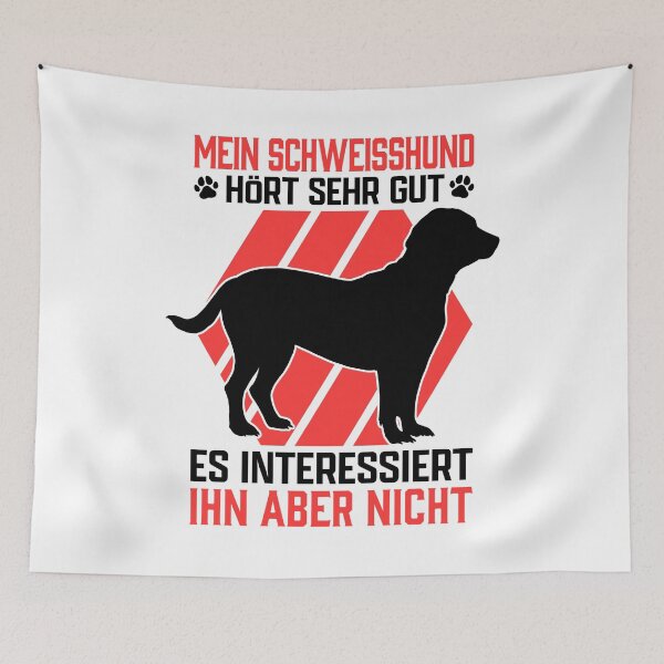 Item preview, Hanoverian welding dog hears the hunting dog saying well designed and sold by madgrfx.