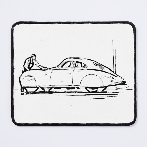 Artikelvorschau, Vintage Streamliner Coupe Art Print – Classic Retro Racing Car entworfen und verkauft von Road To Track.