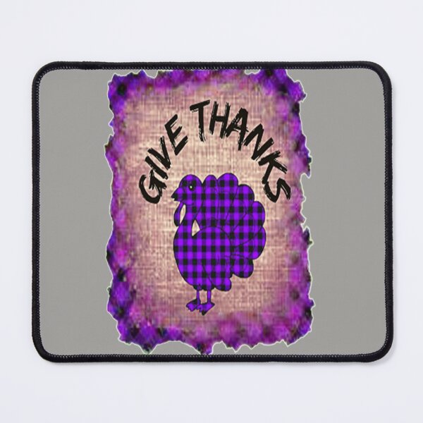 Item preview, Give Thanks, Buffalo Plaid Thanksgiving Turkey Design, nr 3,Plaid and all things pumpkin Thanksgiving ,Thankful Grateful Blessed, Pumpkin spice and all things nice designed and sold by Adri Barnard.