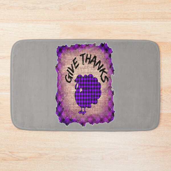 Item preview, Give Thanks, Buffalo Plaid Thanksgiving Turkey Design, nr 3,Plaid and all things pumpkin Thanksgiving ,Thankful Grateful Blessed, Pumpkin spice and all things nice designed and sold by Adri Barnard.