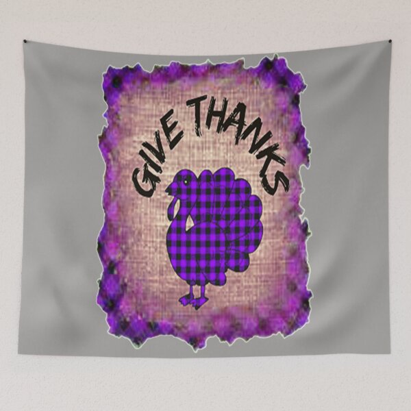 Item preview, Give Thanks, Buffalo Plaid Thanksgiving Turkey Design, nr 3,Plaid and all things pumpkin Thanksgiving ,Thankful Grateful Blessed, Pumpkin spice and all things nice designed and sold by Adri Barnard.