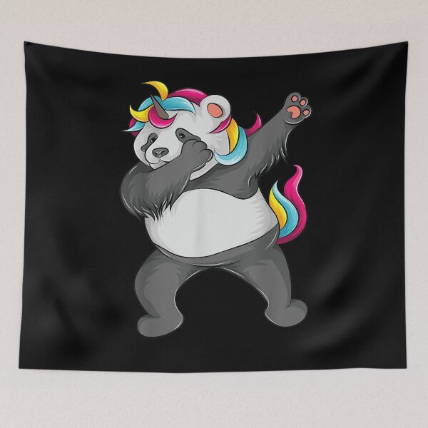 Item preview,  Dabbing Panda Unicorn Black White Bear Kids Gift designed and sold by ritaz78.