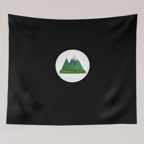 Item preview, Mountain Scape With White Background designed and sold by FaceIronin.
