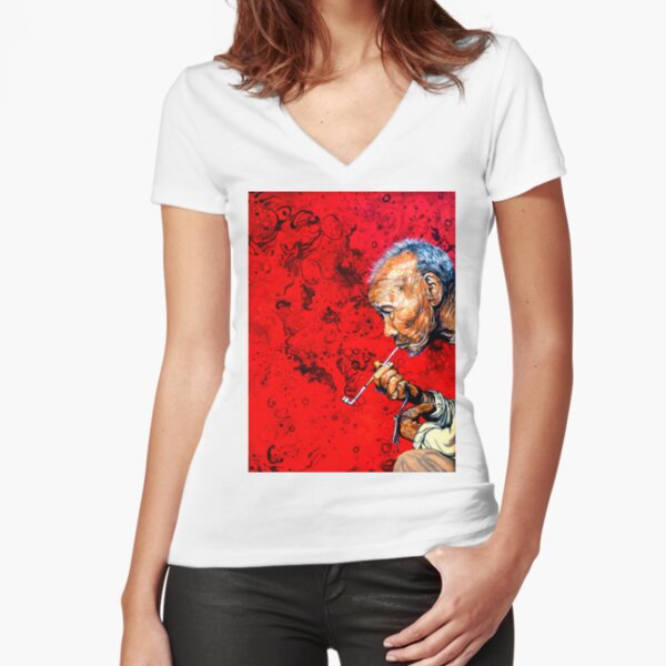 Deep Thoughts Fitted V-Neck T-Shirt