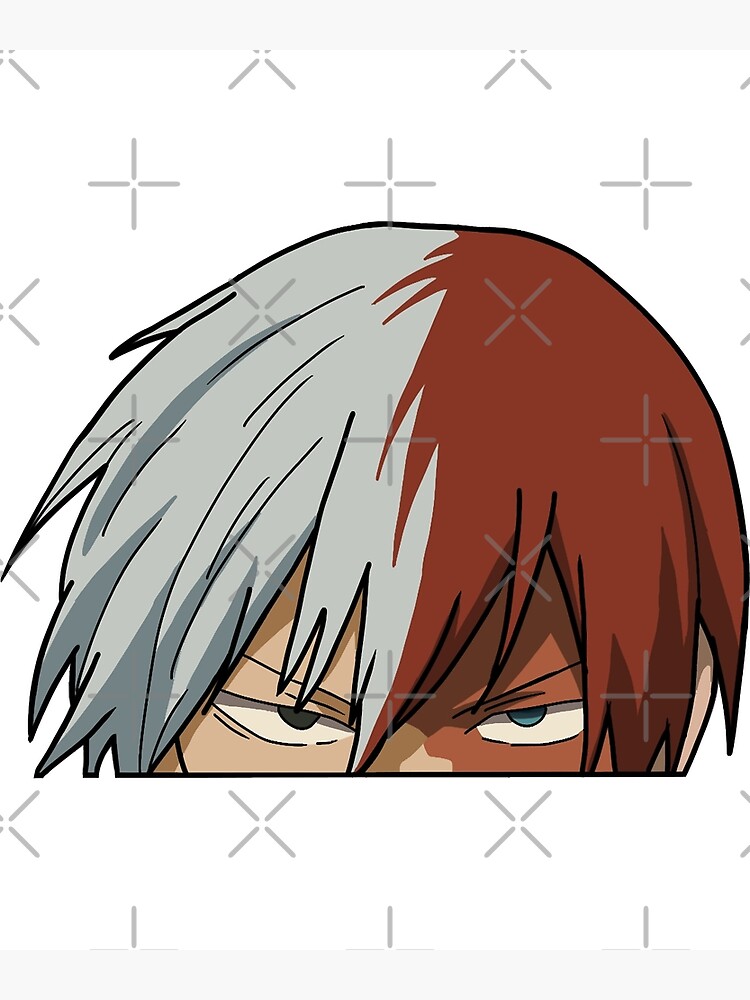 "Shoto Todoroki Peeker - My Hero Academia BNHA" Photographic Print For ...