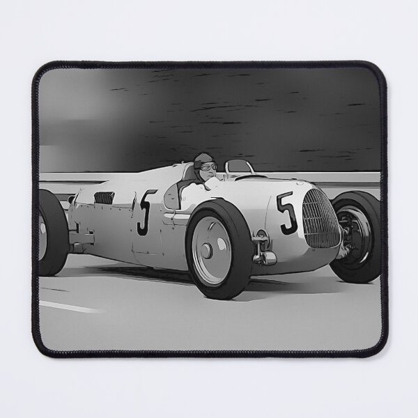Item preview, Auto Union Silver Arrow No.5 Poster – Classic 1930s Grand Prix Art designed and sold by Road To Track.