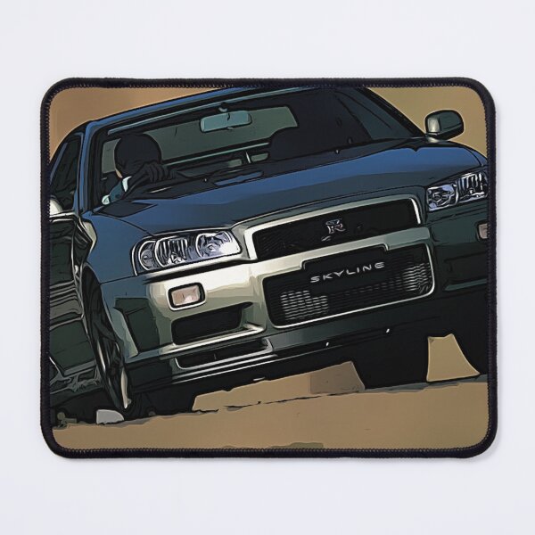 Item preview, Nissan Skyline GT-R R34 Poster – Iconic JDM Godzilla Art designed and sold by Road To Track.