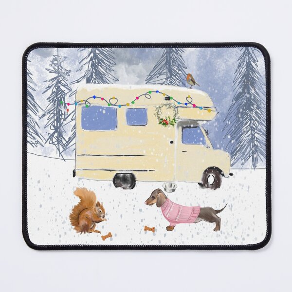 Item preview, Snowy Christmas Motor Home designed and sold by Leatextileart.