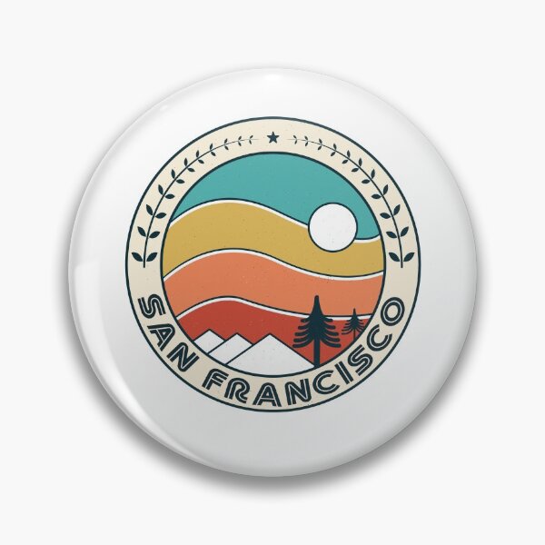 Item preview, San Francisco Retro Vintage Sunset - San Francisco California Mountain Souvenir - Gift - Hometown - Hiking - Nature designed and sold by HappyTees Lab.