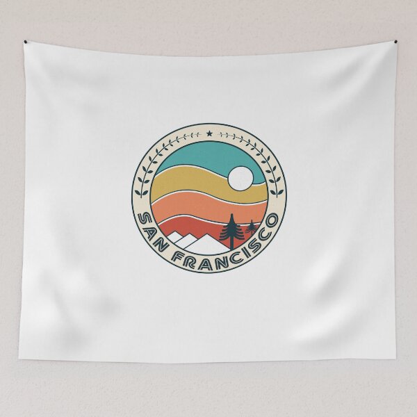 Item preview, San Francisco Retro Vintage Sunset - San Francisco California Mountain Souvenir - Gift - Hometown - Hiking - Nature designed and sold by HappyTees Lab.