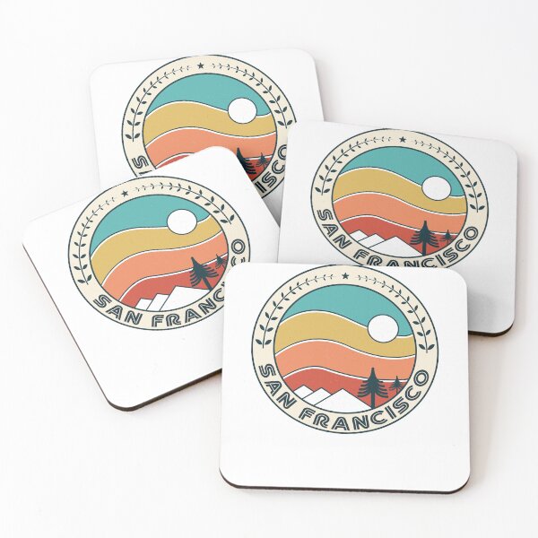 Item preview, San Francisco Retro Vintage Sunset - San Francisco California Mountain Souvenir - Gift - Hometown - Hiking - Nature designed and sold by HappyTees Lab.