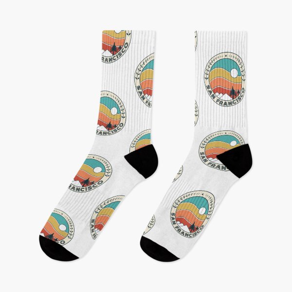 Item preview, San Francisco Retro Vintage Sunset - San Francisco California Mountain Souvenir - Gift - Hometown - Hiking - Nature designed and sold by HappyTees Lab.