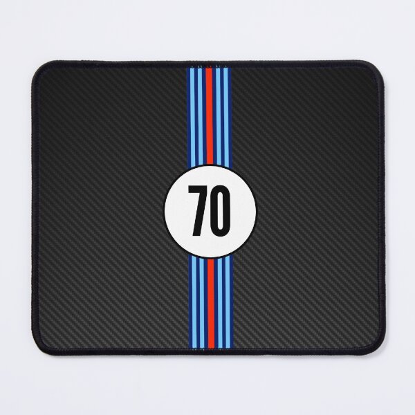 Item preview, Martini Racing Number 70 Carbon Poster – Legendary Porsche Livery Art designed and sold by Road To Track.